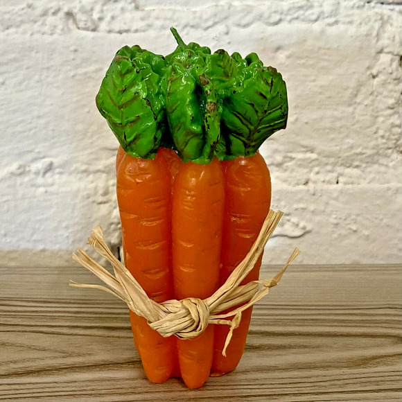 Vintage Vegetable Decorative Candles 4 Wax Pillar Candles Kitchen Fall Harvest - Picture 12 of 16